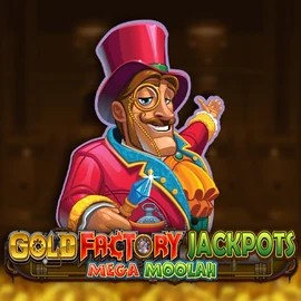 Enjoy Gold Factory Jackpots Mega Moolah by Aurum Signature Studios – logo hosted on bigluckycasinos-fi.com